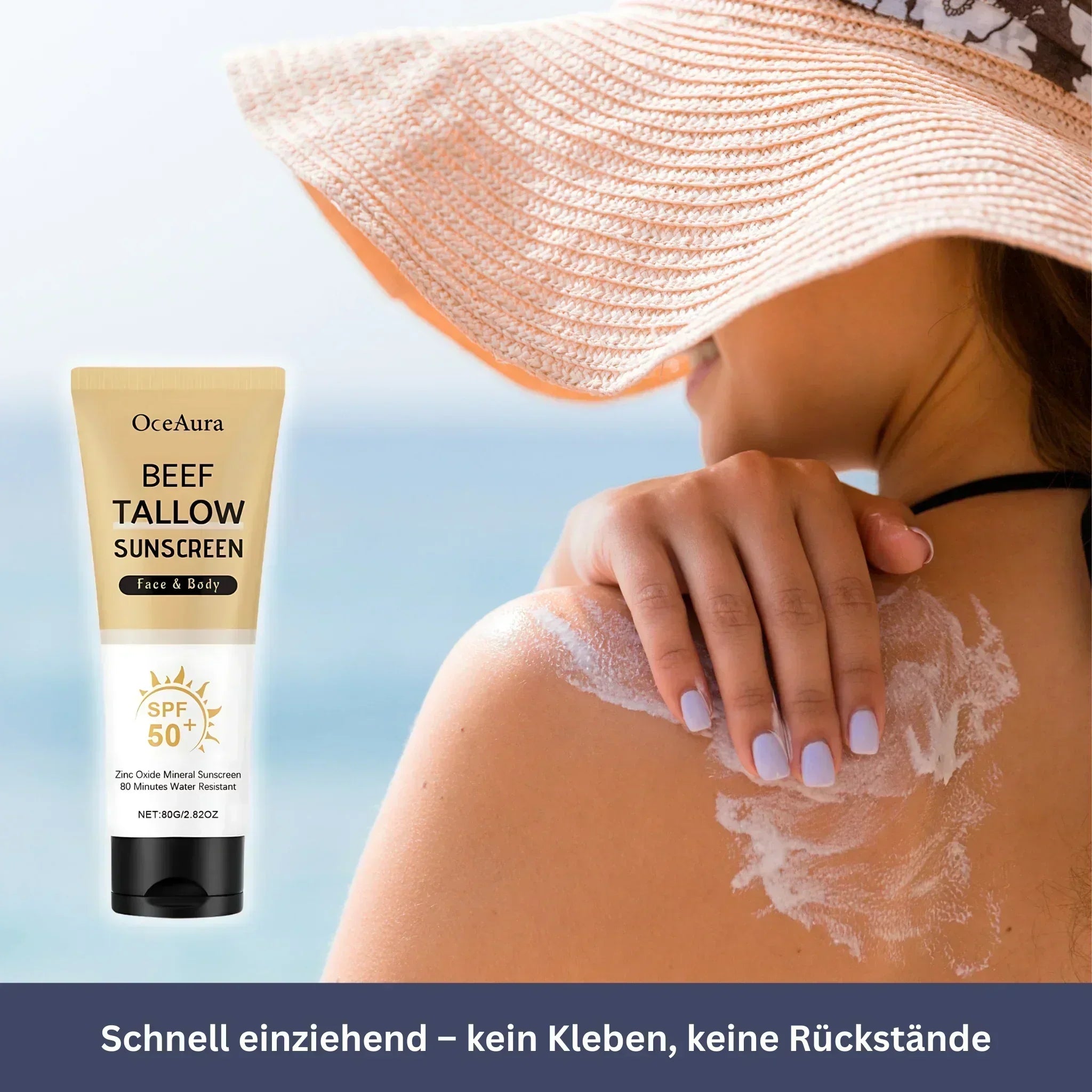 Natural Beef Tallow Sunscreen – Moisture & Protection