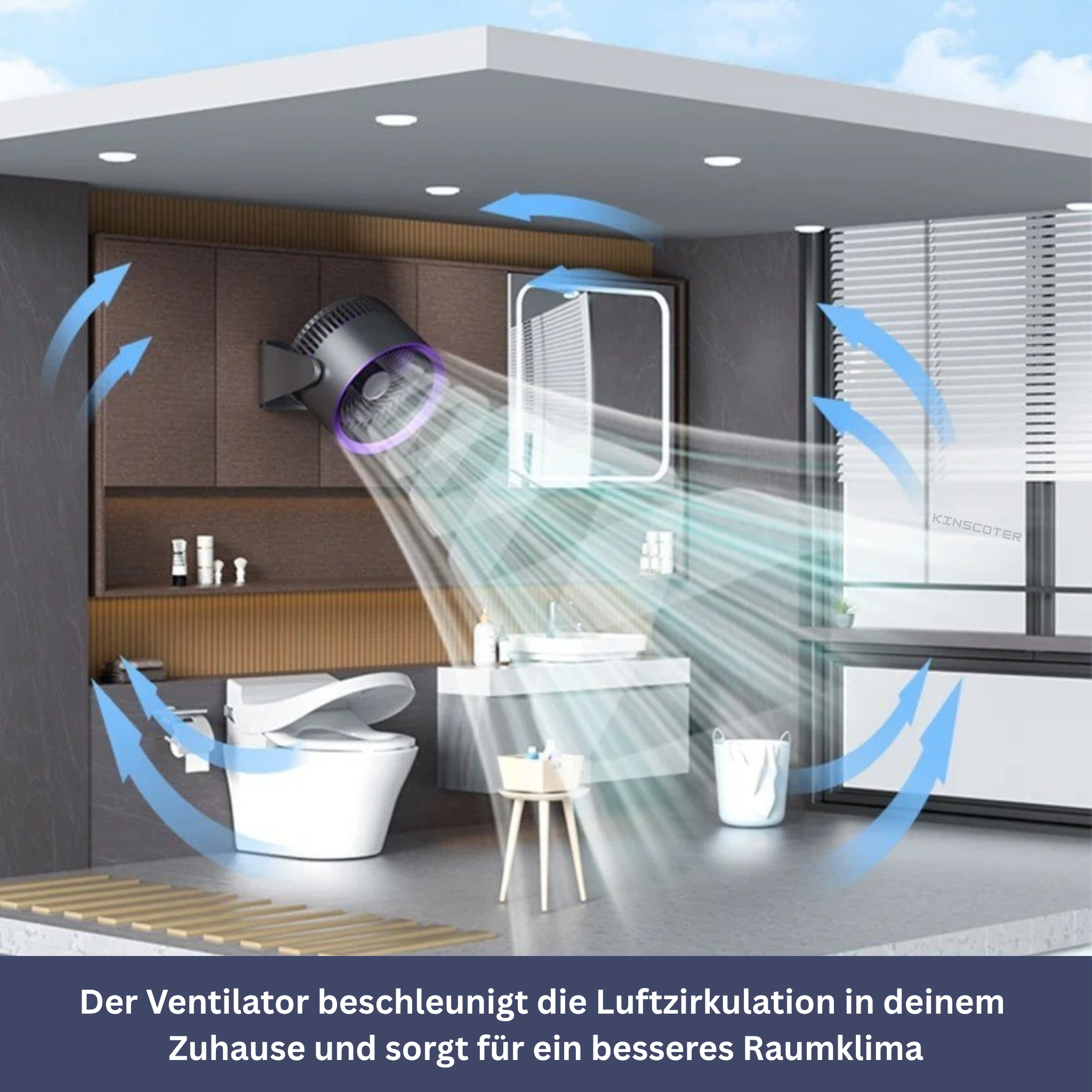3-in-1 Fan with Swivel Function
