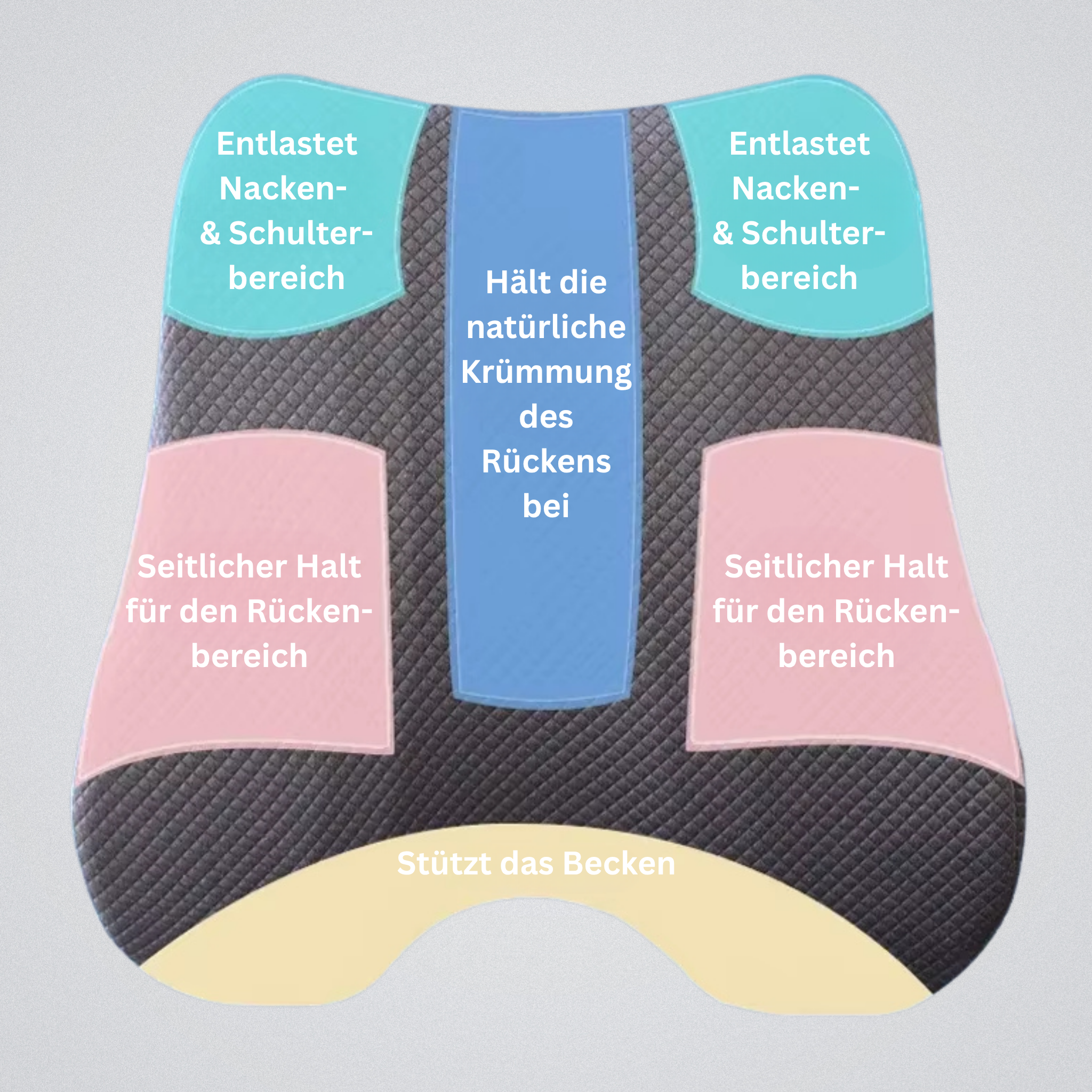 PosturePlus - Orthopedic seat cushion
