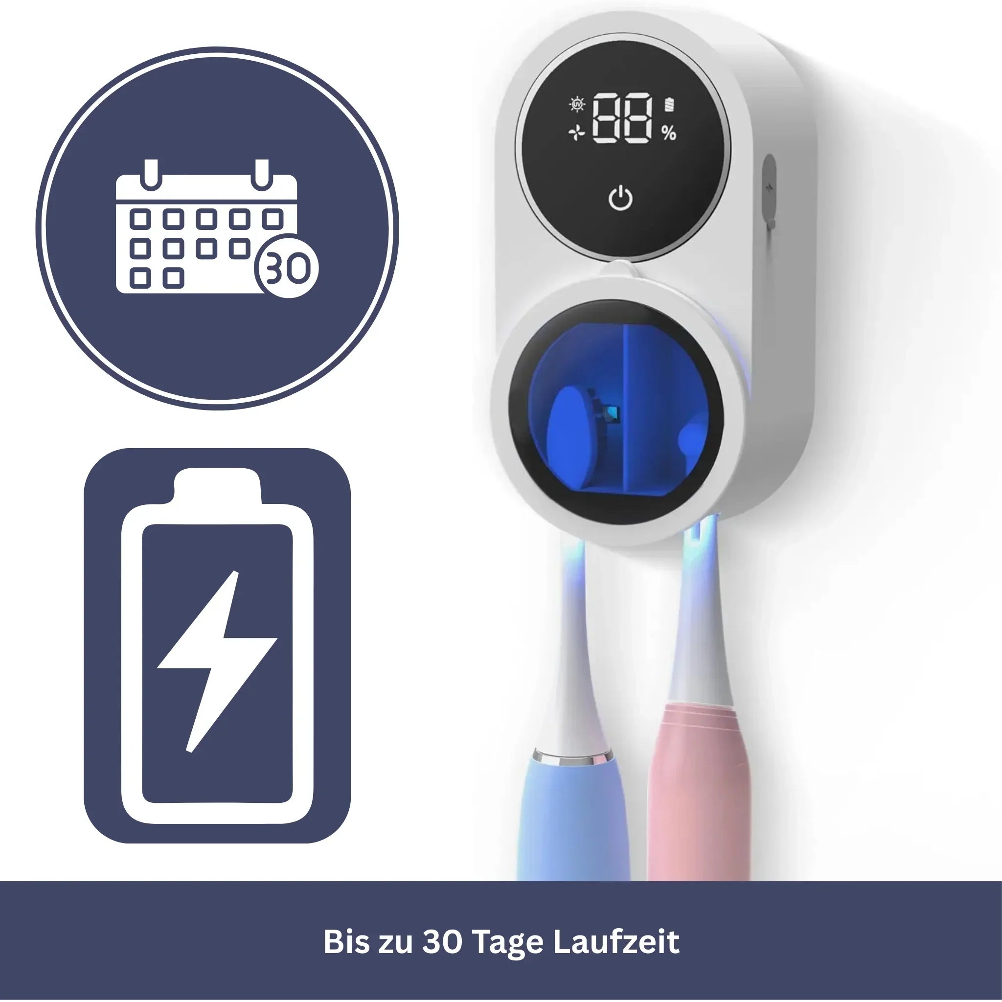 Smart Toothbrush Holder with Cleaning Function