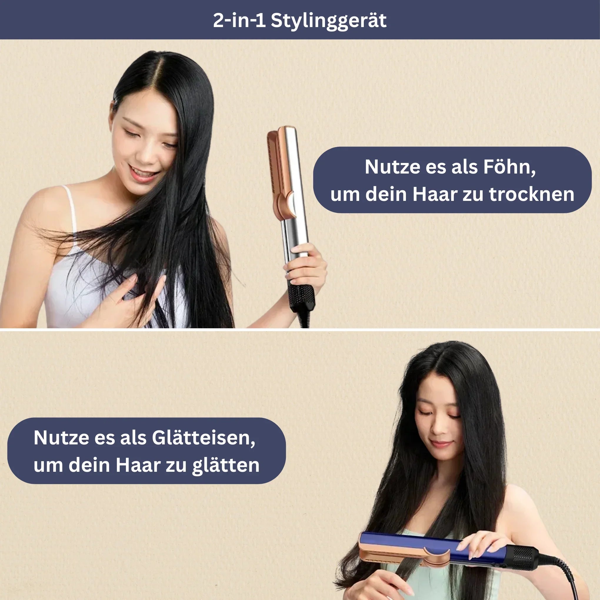 SilkDry One – 2-in-1 Straightener & Hair Dryer