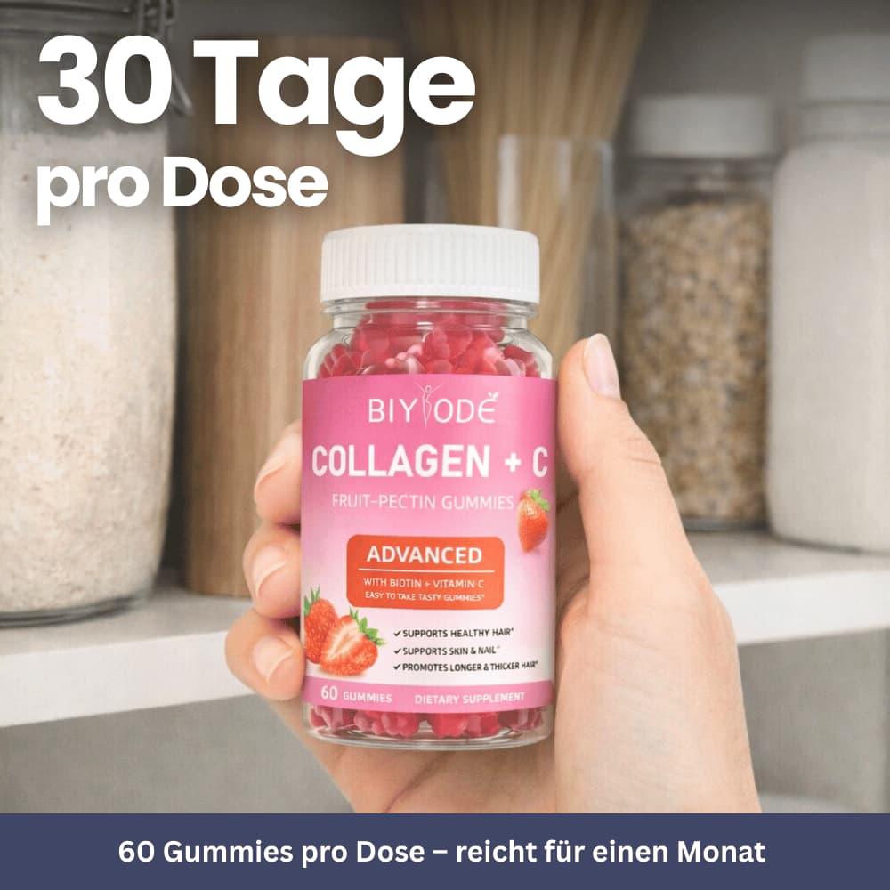 Collagen + Vitamin C Gummies for Skin, Hair & Nails