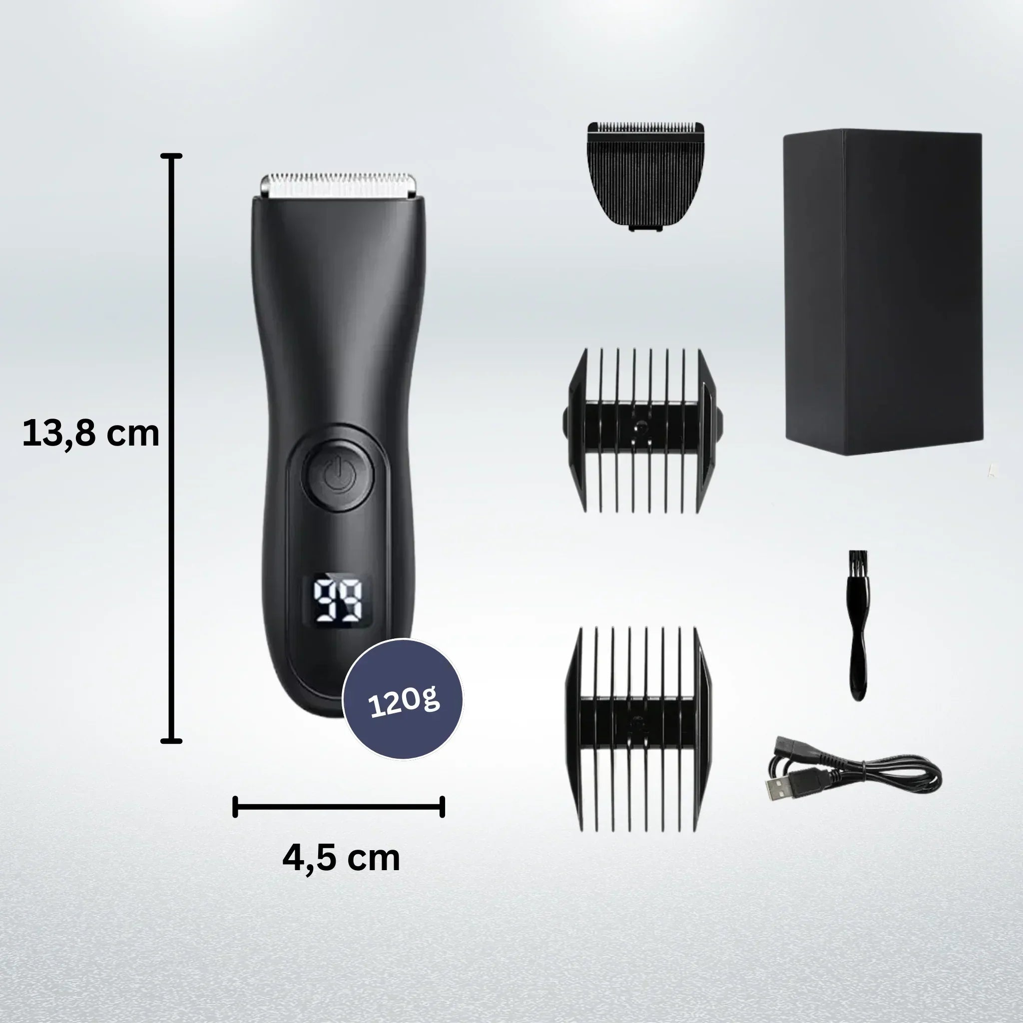 Precision Body Trimmer – Waterproof and Rechargeable