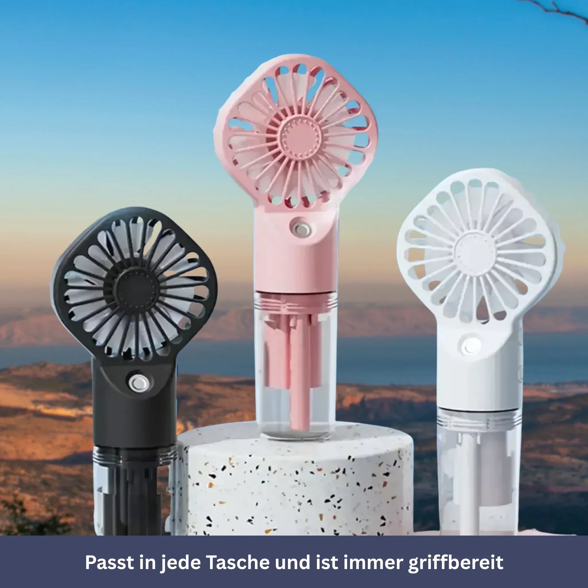 Portable Handheld Fan with Water Spray