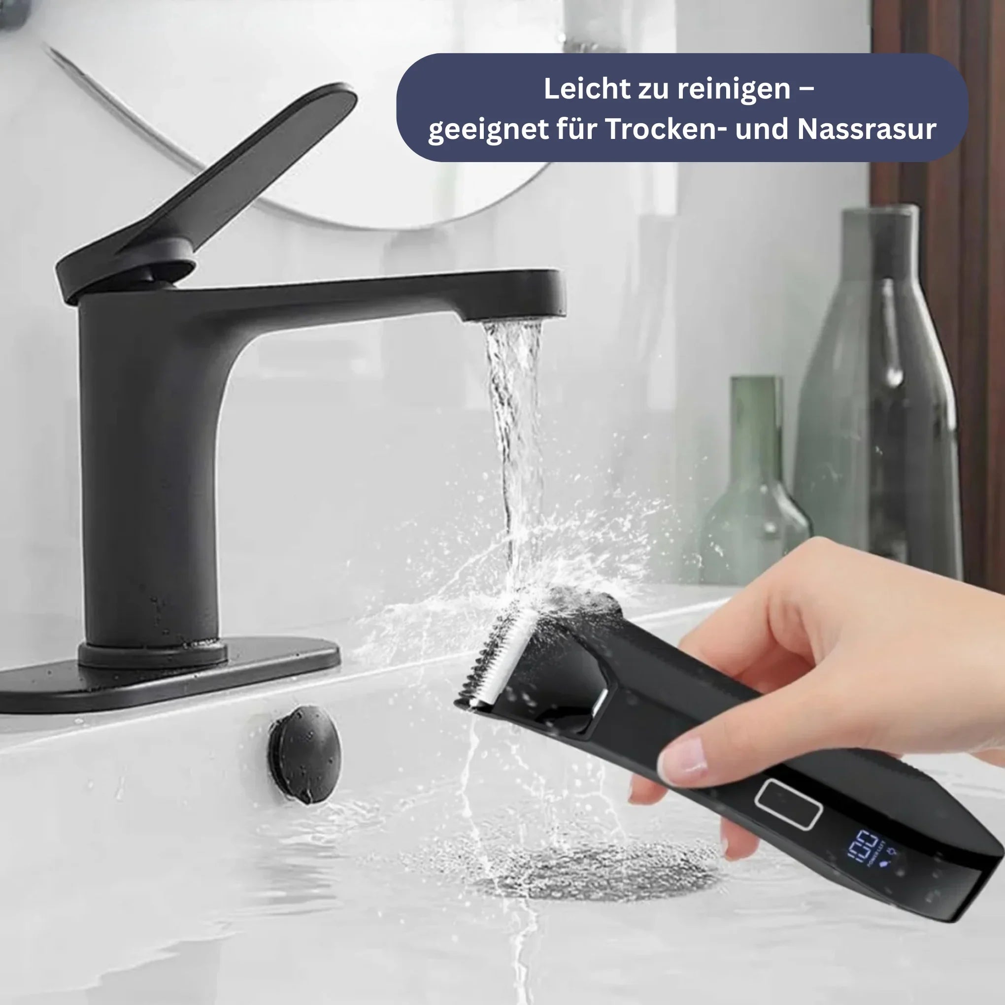 Waterproof Men’s Trimmer with Dual Blades