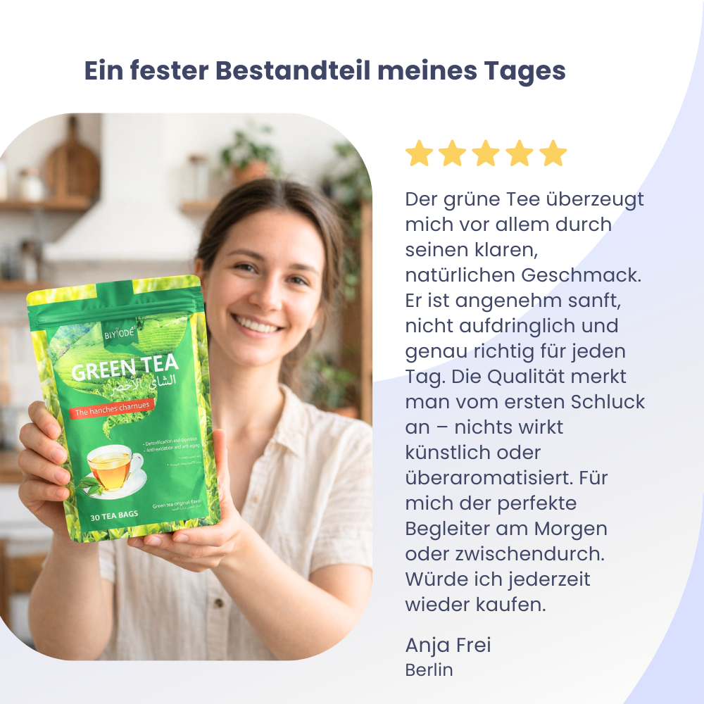Green Tea Made from Selected Tea Leaves