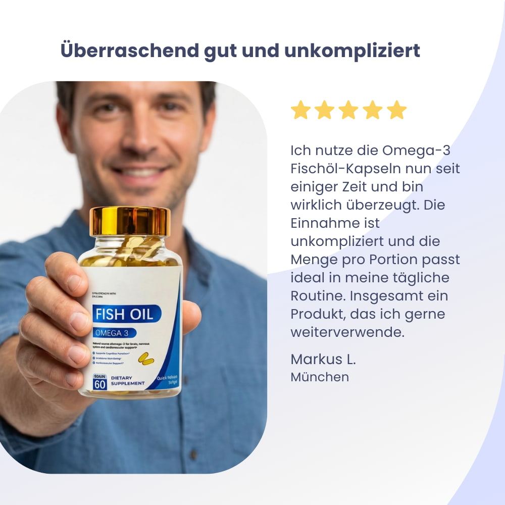 Omega-3 Fish Oil Softgel Capsules